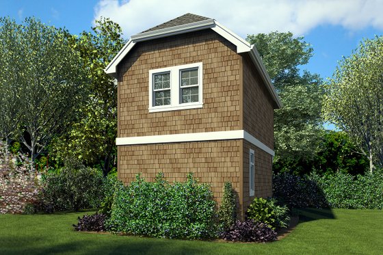 Exterior - Rear Elevation for Craftsman House Plan #48-935 - 1 bed, 1 bath