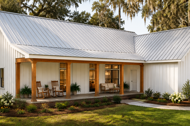 House Blueprint - Exterior - Front Elevation 6 for Farmhouse House Plan #44-320 - 4 bed, 3 bath