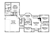 European Style House Plan - 3 Beds 2 Baths 1600 Sq/Ft Plan #21-258 