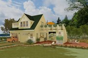 Cottage Style House Plan - 1 Beds 1 Baths 600 Sq/Ft Plan #917-10 