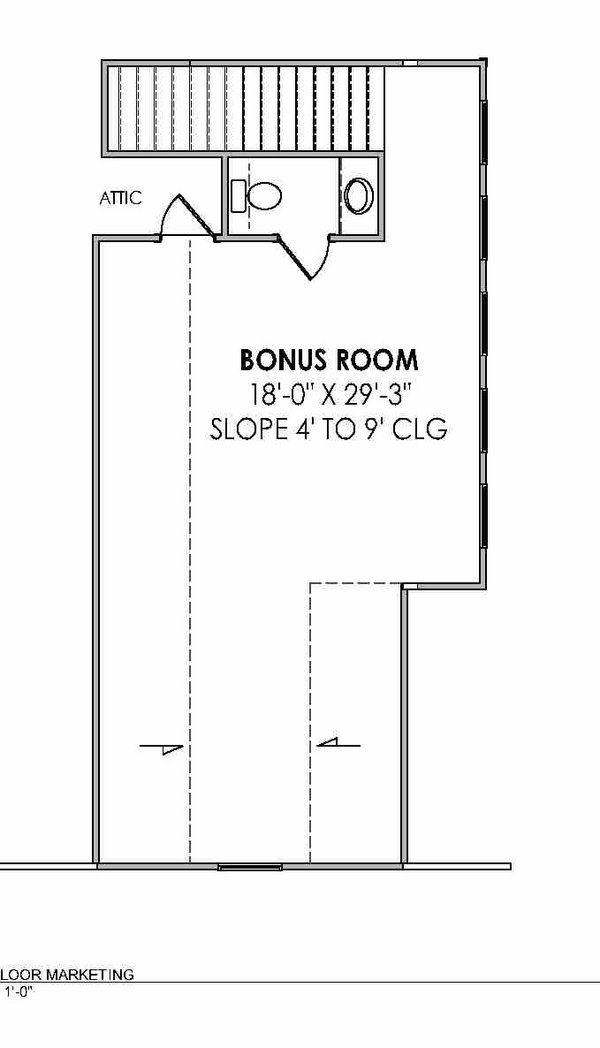 European Floor Plan - Upper Floor Plan #1096-61