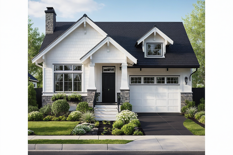 Country Style House Plan - 3 Beds 2 Baths 1772 Sq/Ft Plan #515-42 Exterior