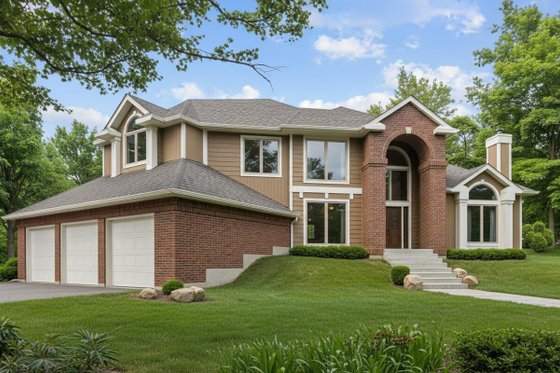 Exterior - Front Elevation for Traditional House Plan #100-446 - 4 bed, 2.5 bath