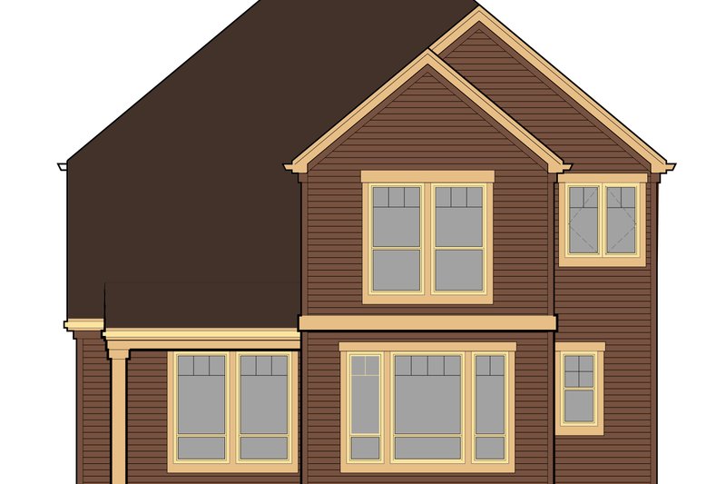 Home Plan - Exterior - Rear Elevation for Country House Plan #48-630 - 4 bed, 2.5 bath