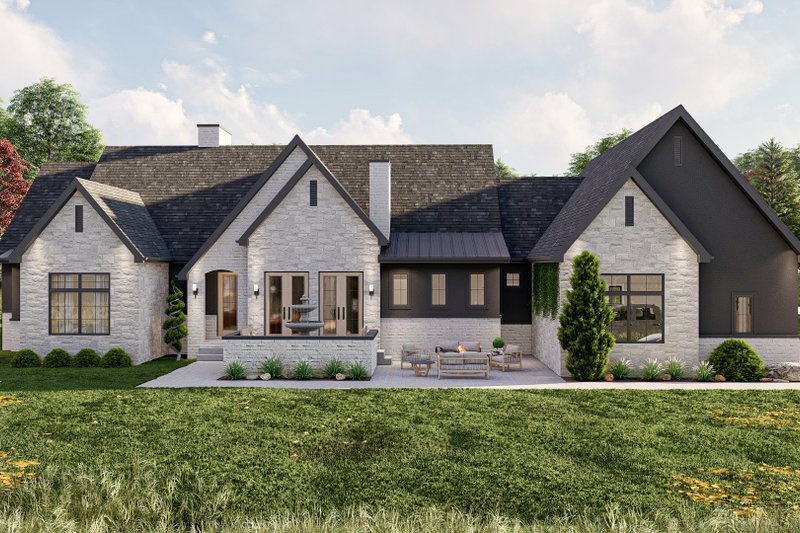 House Blueprint - Modern Exterior - Front Elevation Plan #455-606