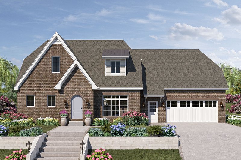 Dream House Plan - Modern Exterior - Front Elevation Plan #455-343