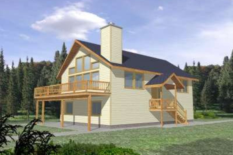 Home Plan - Traditional Exterior - Front Elevation Plan #117-327