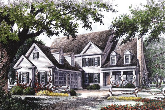 Exterior - Other Elevation for Colonial House Plan #429-15 - 4 bed, 3.5 bath