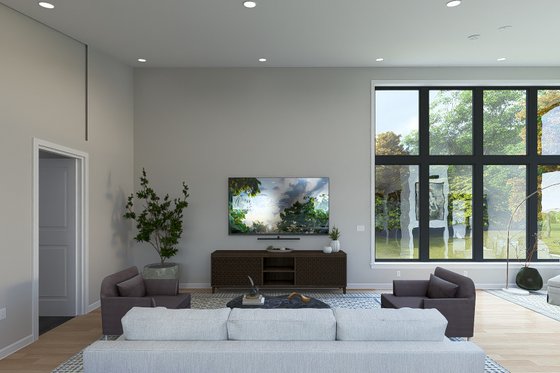 Interior - Family Room 4 for Modern House Plan #1060-236 - 4 bed, 4 bath