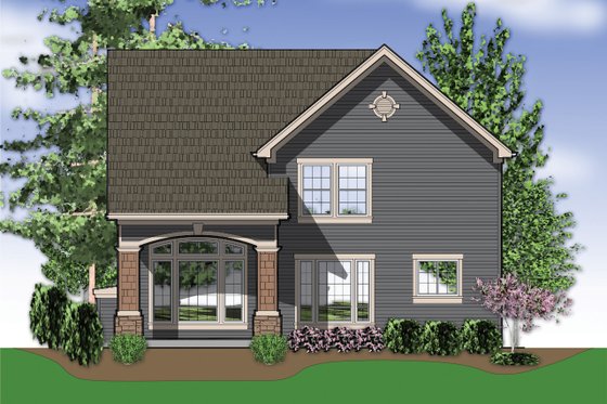 Exterior - Rear Elevation for Barndominium House Plan #48-113 - 3 bed, 2.5 bath