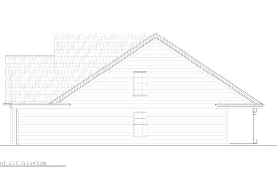 Exterior - Other Elevation 2 for European House Plan #119-262 - 3 bed, 2 bath