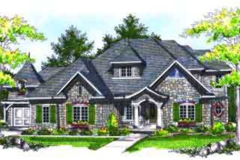 House Design - European Exterior - Front Elevation Plan #70-720