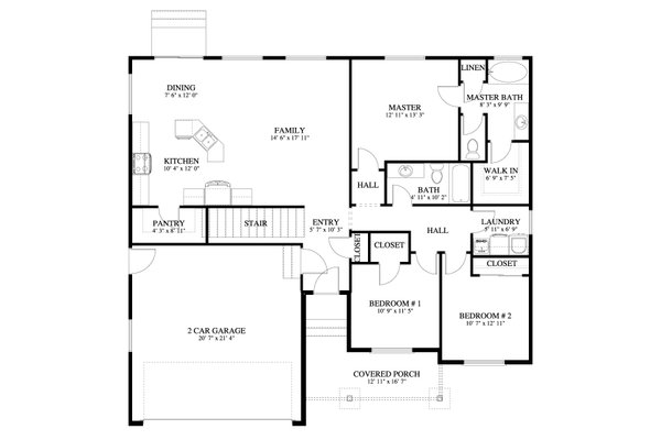 Traditional Floor Plan - Main Floor Plan #1060-197