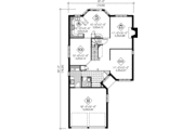 European Style House Plan - 4 Beds 2.5 Baths 2596 Sq/Ft Plan #25-2084 