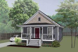Cottage Exterior - Front Elevation Plan #79-111
