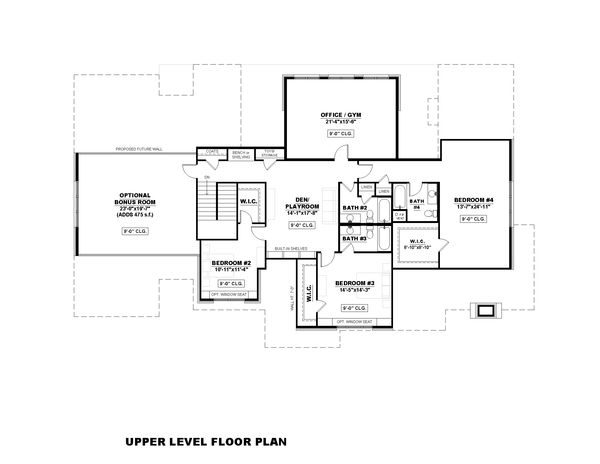 Dream House Plan - European Floor Plan - Upper Floor Plan #1117-10
