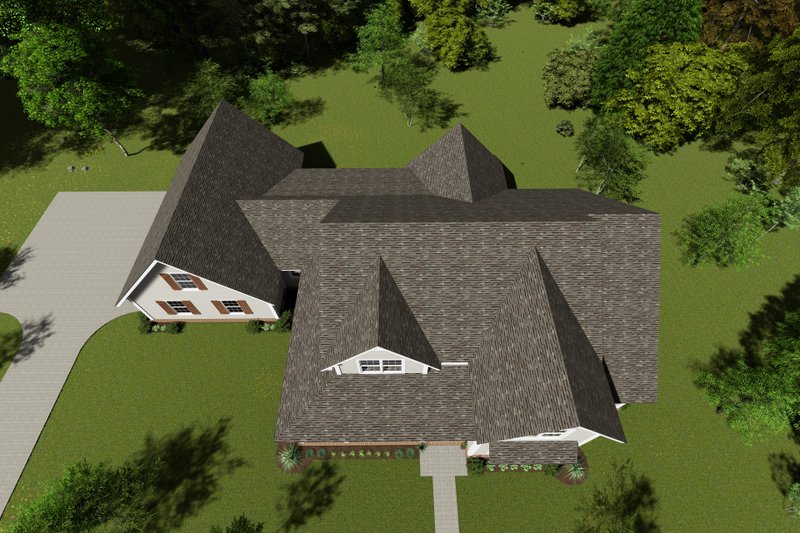 House Blueprint - Exterior - Other Elevation 3 for Farmhouse House Plan #513-2221 - 3 bed, 3.5 bath