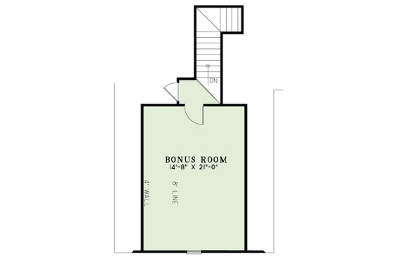 Floor Plan - Upper Floor for European House Plan #17-2493 - 4 bed, 3.5 bath