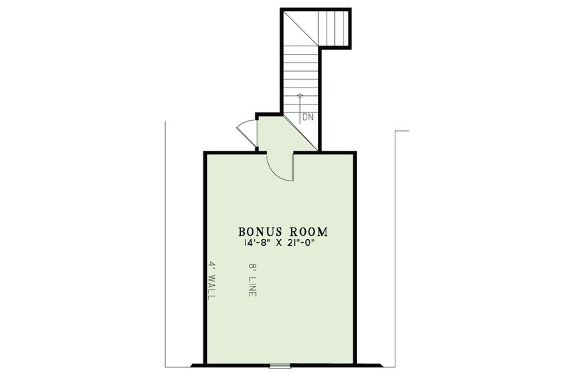 House Blueprint - Floor Plan - Upper Floor for European House Plan #17-2493 - 4 bed, 3.5 bath