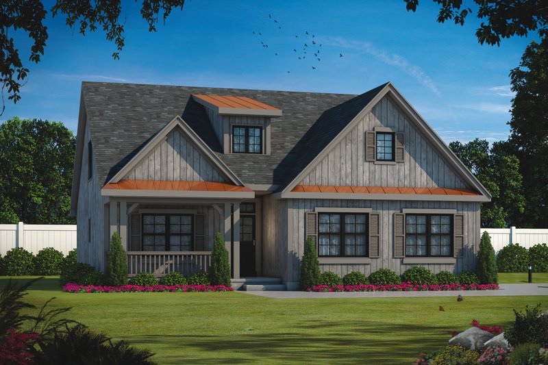 Dream House Plan - Exterior - Front Elevation 4 for Farmhouse House Plan #20-2411 - 4 bed, 3.5 bath