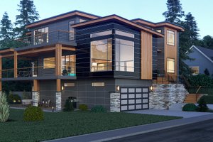 Exterior - Other Elevation for Contemporary House Plan #1066-34 - 5 bed, 5.5 bath