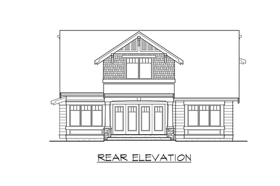 Exterior - Other Elevation 2 for Craftsman House Plan #132-209 - 3 bed, 2.5 bath