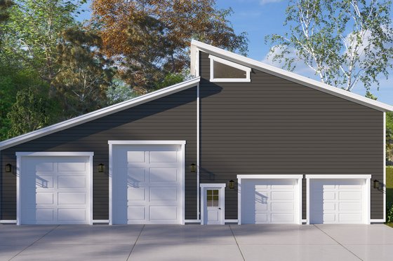 Exterior - Front Elevation 3 for Barndominium House Plan #1060-264 - 2 bed, 2.5 bath