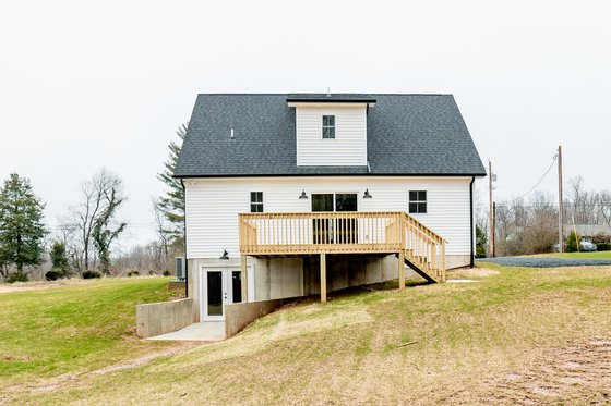 Exterior - Rear Elevation for Cottage House Plan #1116-23 - 3 bed, 2 bath