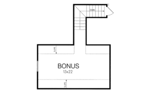 Floor Plan - Other Floor for Ranch House Plan #15-141 - 3 bed, 2 bath