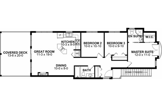 Floor Plan - Upper Floor for Craftsman House Plan #126-202 - 5 bed, 3.5 bath
