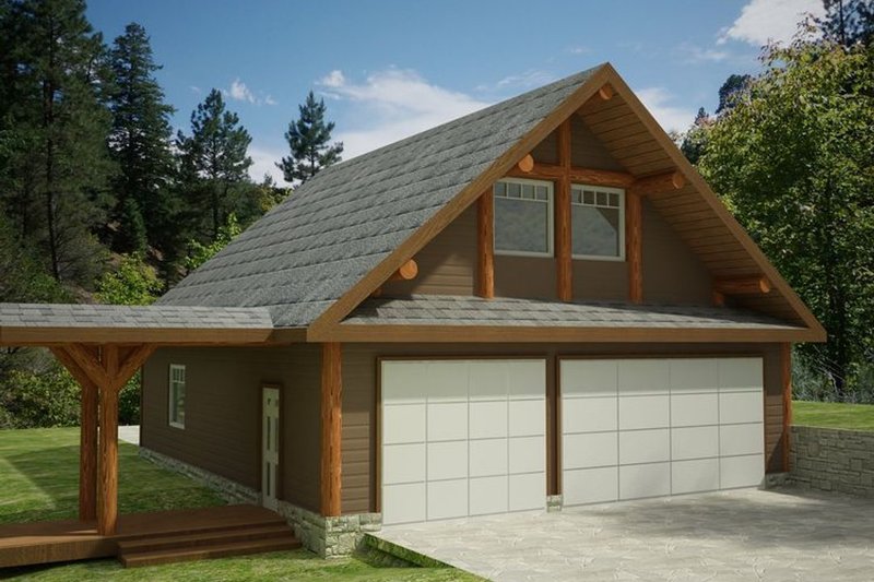 Traditional Style House Plan - 0 Beds 0 Baths 576 Sq/Ft Plan #117-751