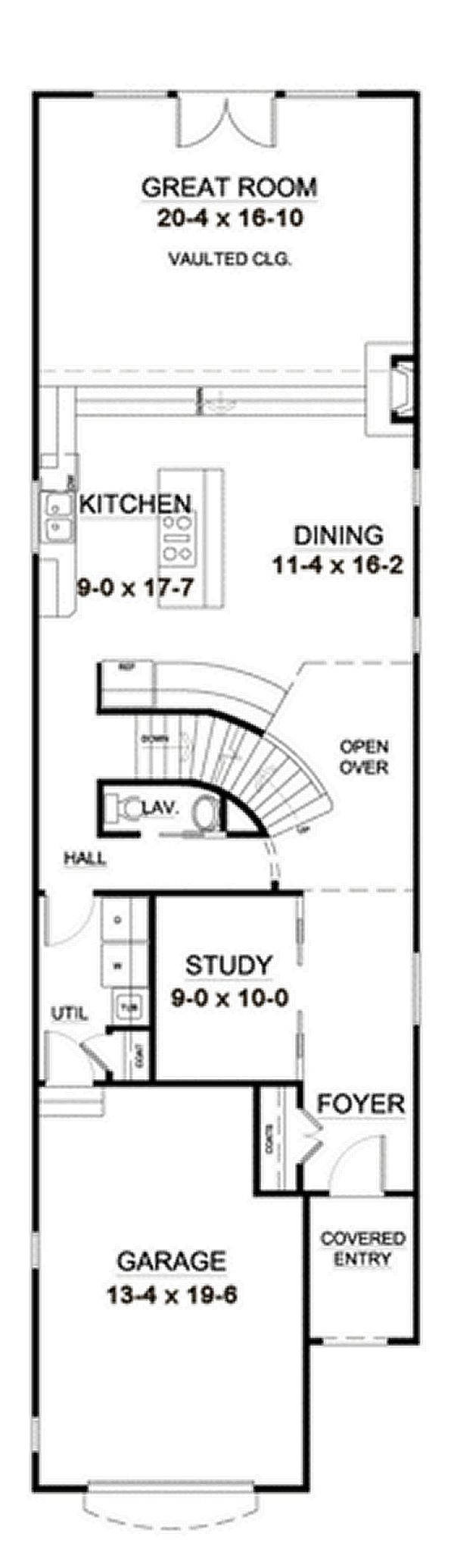 Dream House Plan - European Floor Plan - Main Floor Plan #126-227