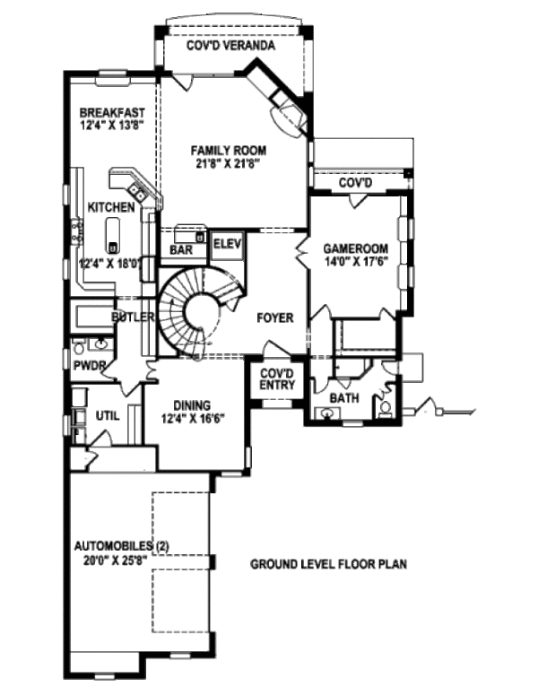 Modern Floor Plan - Main Floor Plan #141-290