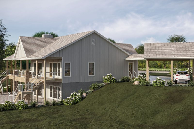 Architectural House Design - Exterior - Other Elevation 1 for Beach House Plan #455-779 - 2 bed, 2.5 bath