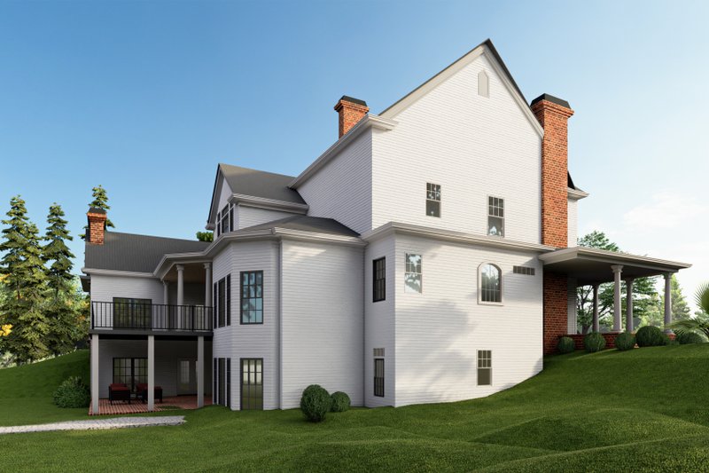 Architectural House Design - Exterior - Other Elevation 2 for Farmhouse House Plan #54-103 - 5 bed, 5.5 bath