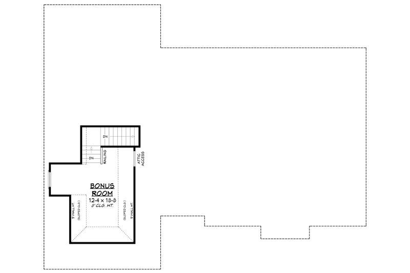 Dream House Plan - Floor Plan - Other Floor 1 for European House Plan #430-89 - 3 bed, 2 bath
