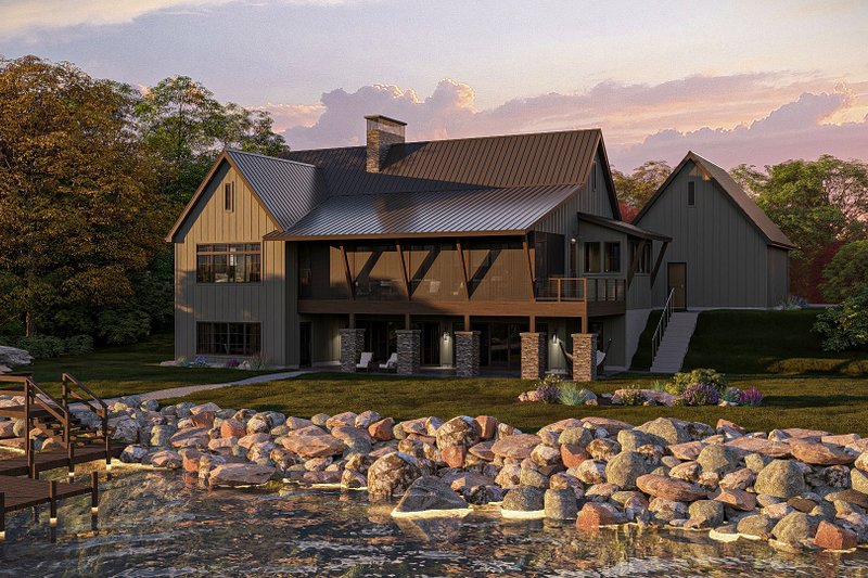 Farmhouse Style House Plan - 2 Beds 2 Baths 2099 Sq/Ft Plan #455-583