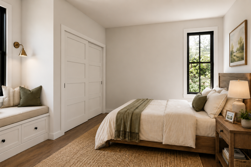 Home Plan - Interior - Bedroom 1 for Traditional House Plan #48-1231 - 4 bed, 3 bath