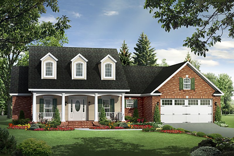 House Plan Design - Country, Traditional, Farmhouse, Front Elevation