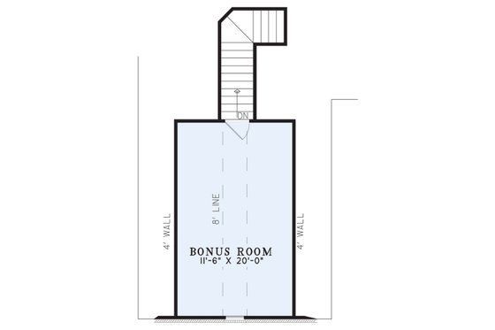 Floor Plan - Upper Floor for Traditional House Plan #17-3264 - 4 bed, 2 bath