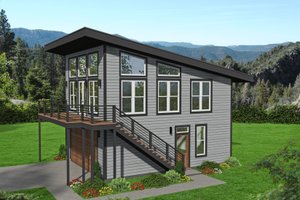 Contemporary Exterior - Front Elevation Plan #932-257