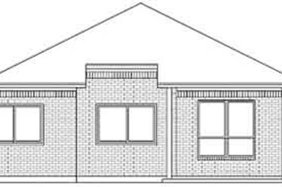 Exterior - Rear Elevation for Traditional House Plan #84-221 - 2 bed, 2 bath