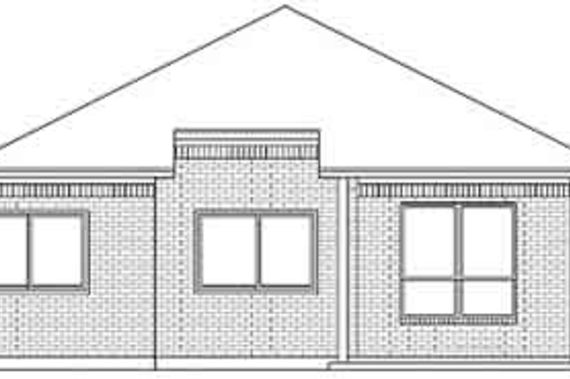 Home Plan - Exterior - Rear Elevation for Traditional House Plan #84-221 - 2 bed, 2 bath