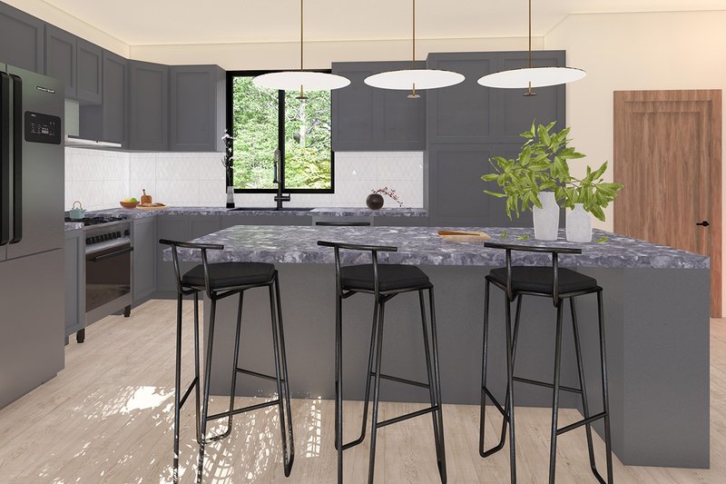 Home Plan - Interior - Kitchen for Traditional House Plan #124-1403 - 3 bed, 2 bath
