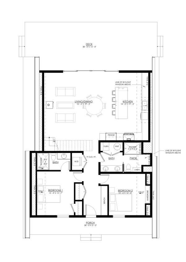 Cottage Floor Plan - Main Floor Plan #1114-33