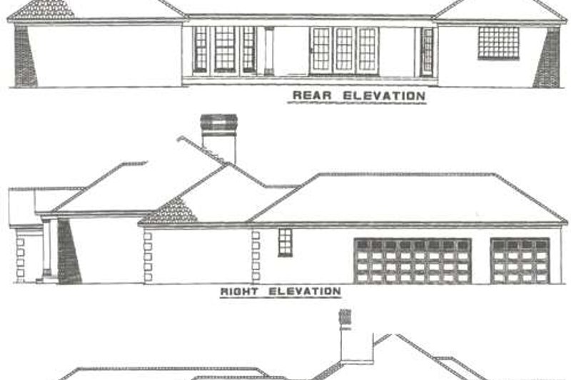 Dream House Plan - Exterior - Rear Elevation for Traditional House Plan #17-583 - 4 bed, 2.5 bath