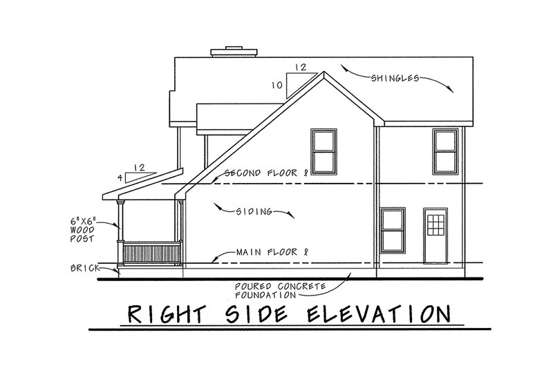 Home Plan - Exterior - Other Elevation 1 for Country House Plan #20-2218 - 3 bed, 2.5 bath