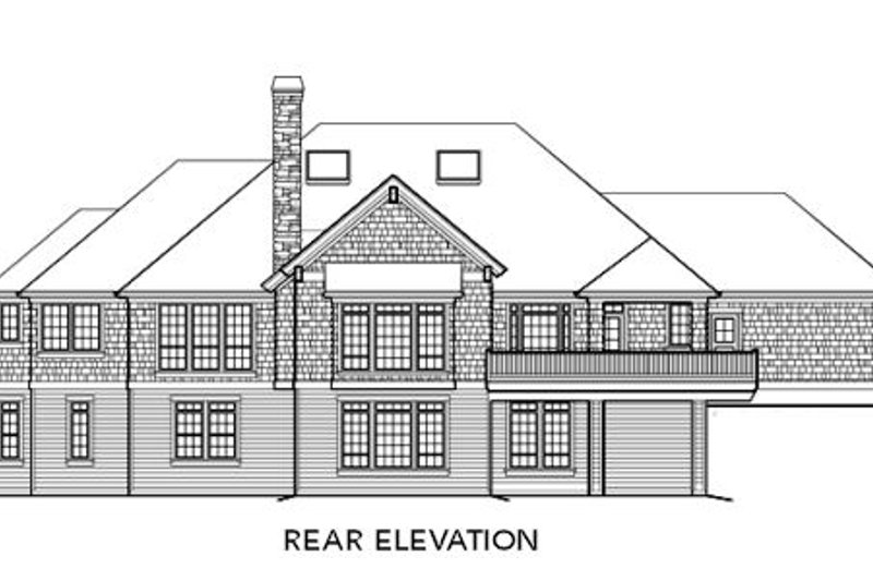 Home Plan - Exterior - Rear Elevation for Craftsman House Plan #48-300 - 3 bed, 2.5 bath