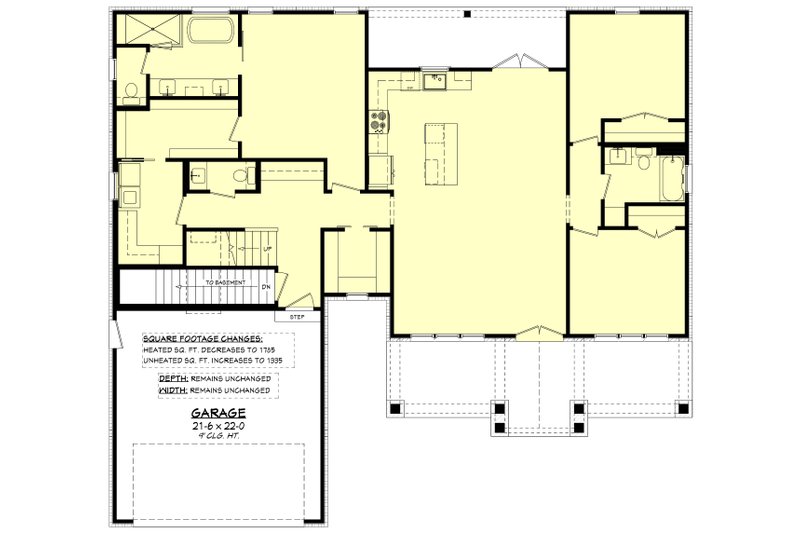 Home Plan - Floor Plan - Other Floor 1 for Farmhouse House Plan #430-356 - 3 bed, 2.5 bath