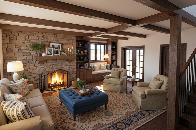 Dream House Plan - Interior - Family Room for Cottage House Plan #48-1211 - 2 bed, 2.5 bath